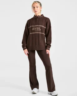 Athletics Oversized Knitted 1/4 Zip