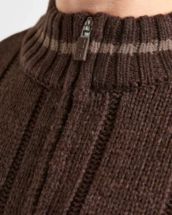 Athletics Oversized Knitted 1/4 Zip