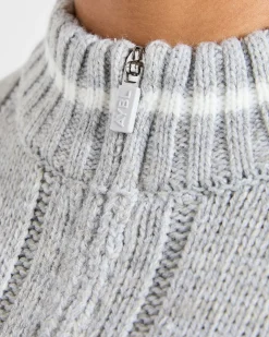 Athletics Oversized Knitted 1/4 Zip