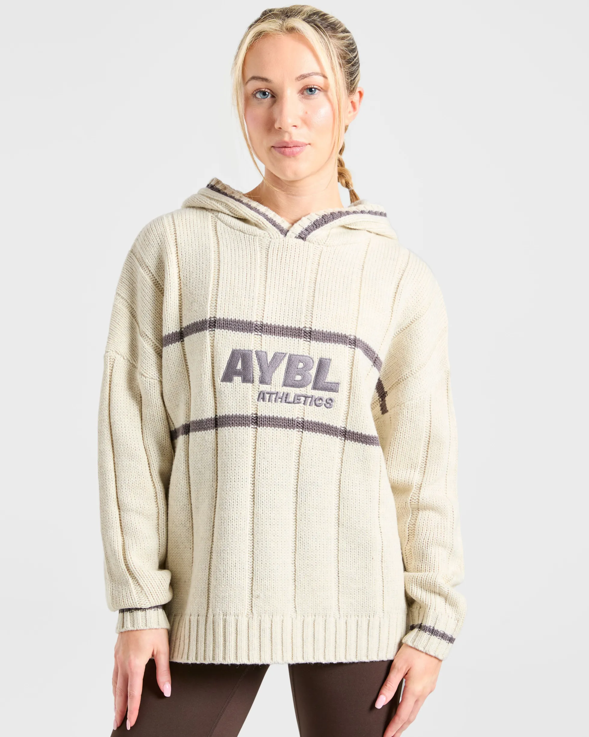 Athletics Oversized Knitted Hoodie