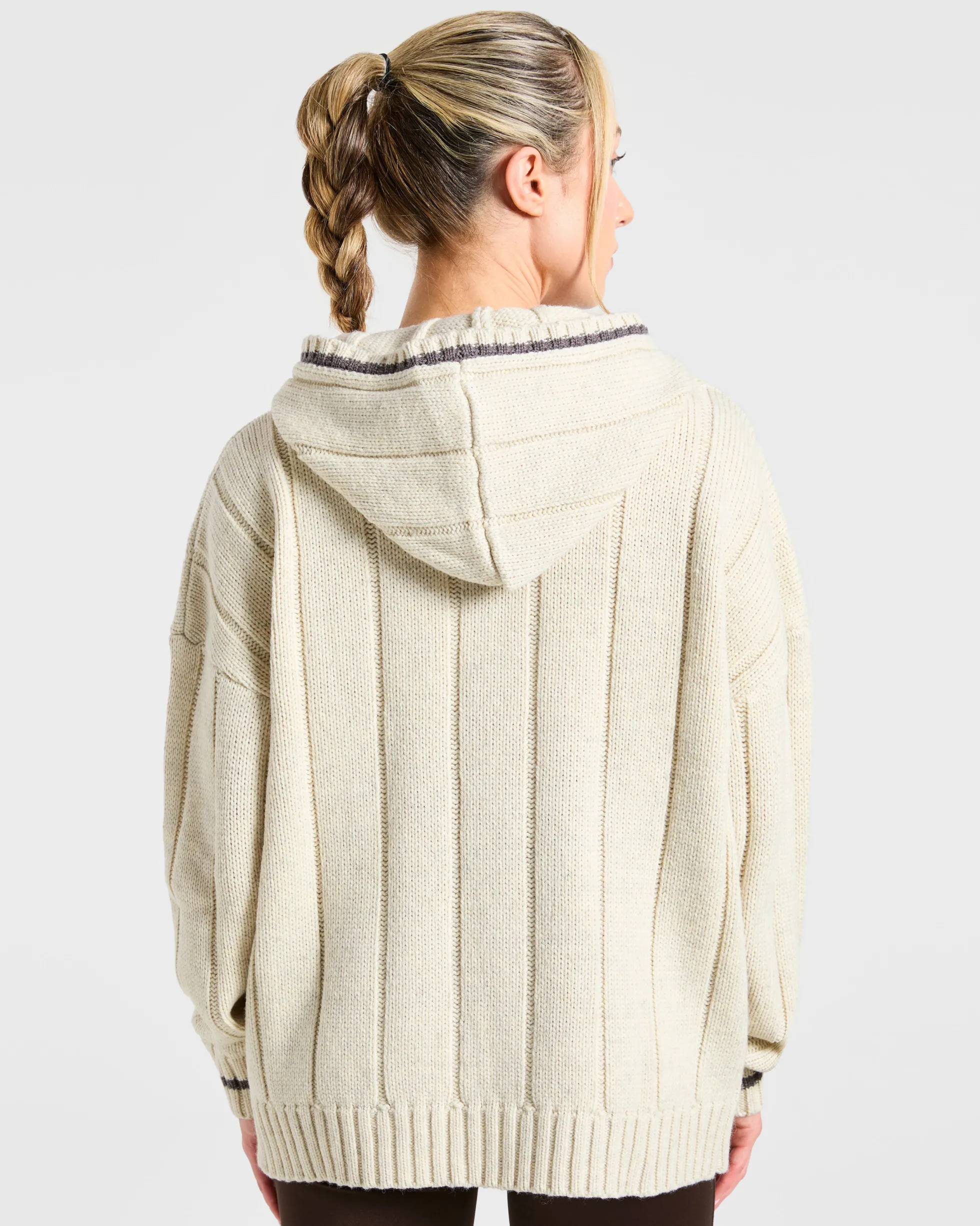 Athletics Oversized Knitted Hoodie