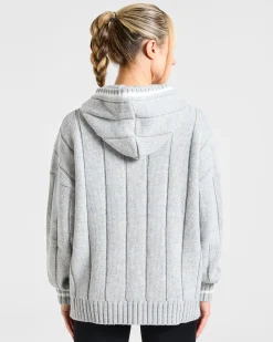 Athletics Oversized Knitted Hoodie