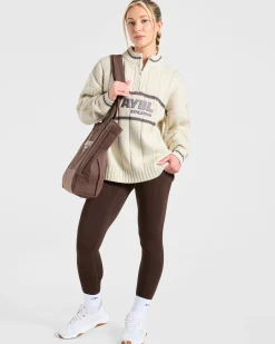 Athletics Oversized Knitted 1/4 Zip