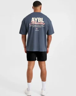 Athletics Script Oversized T Shirt