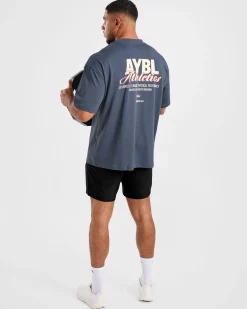 Athletics Script Oversized T Shirt