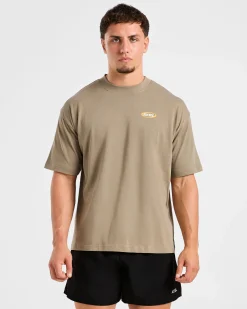 Athletics Script Oversized T Shirt