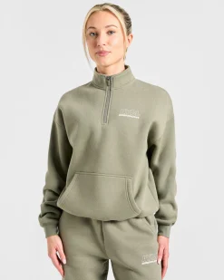 Athletics Track Oversized 1/4 Zip Pullover