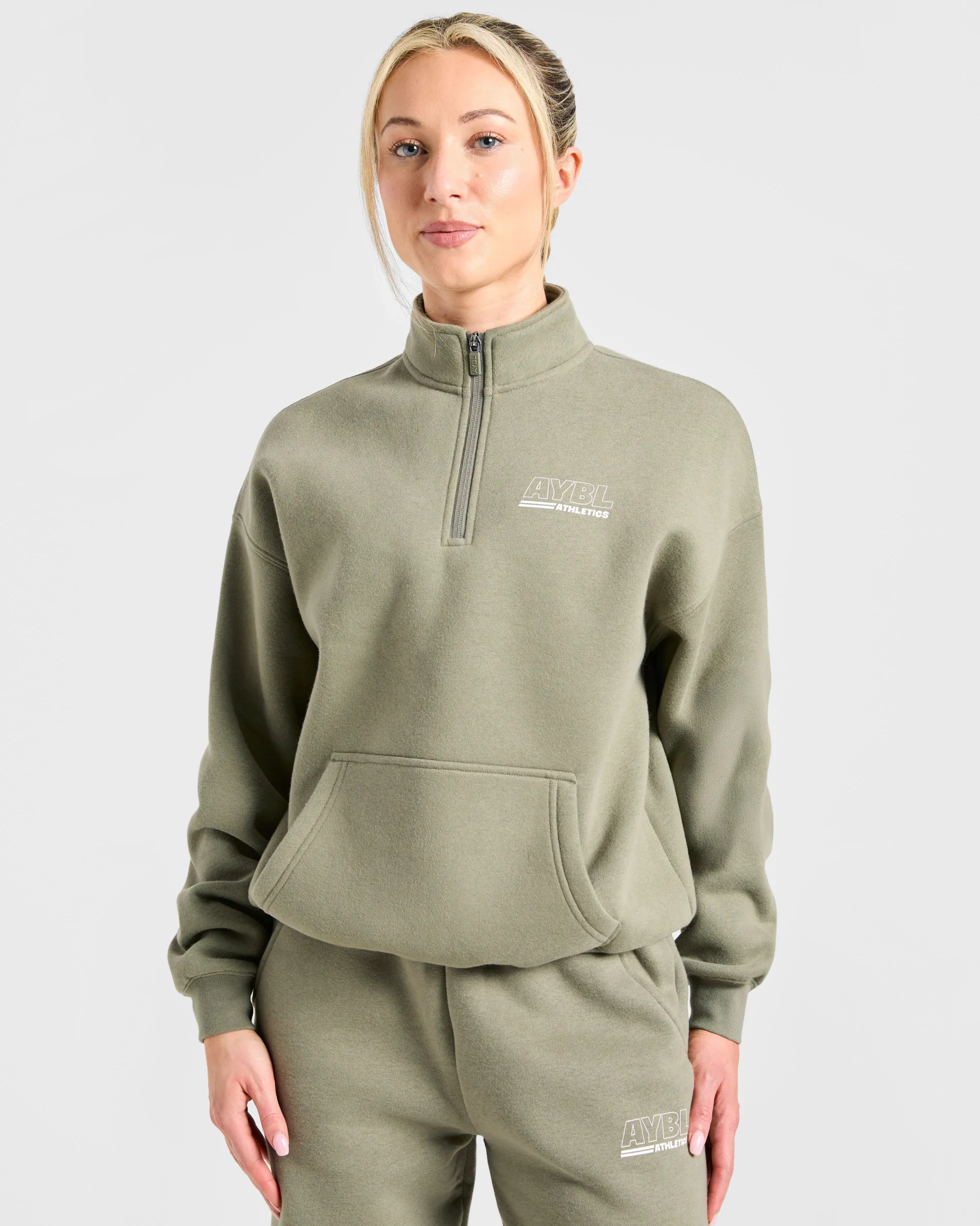Athletics Track Oversized 1/4 Zip Pullover