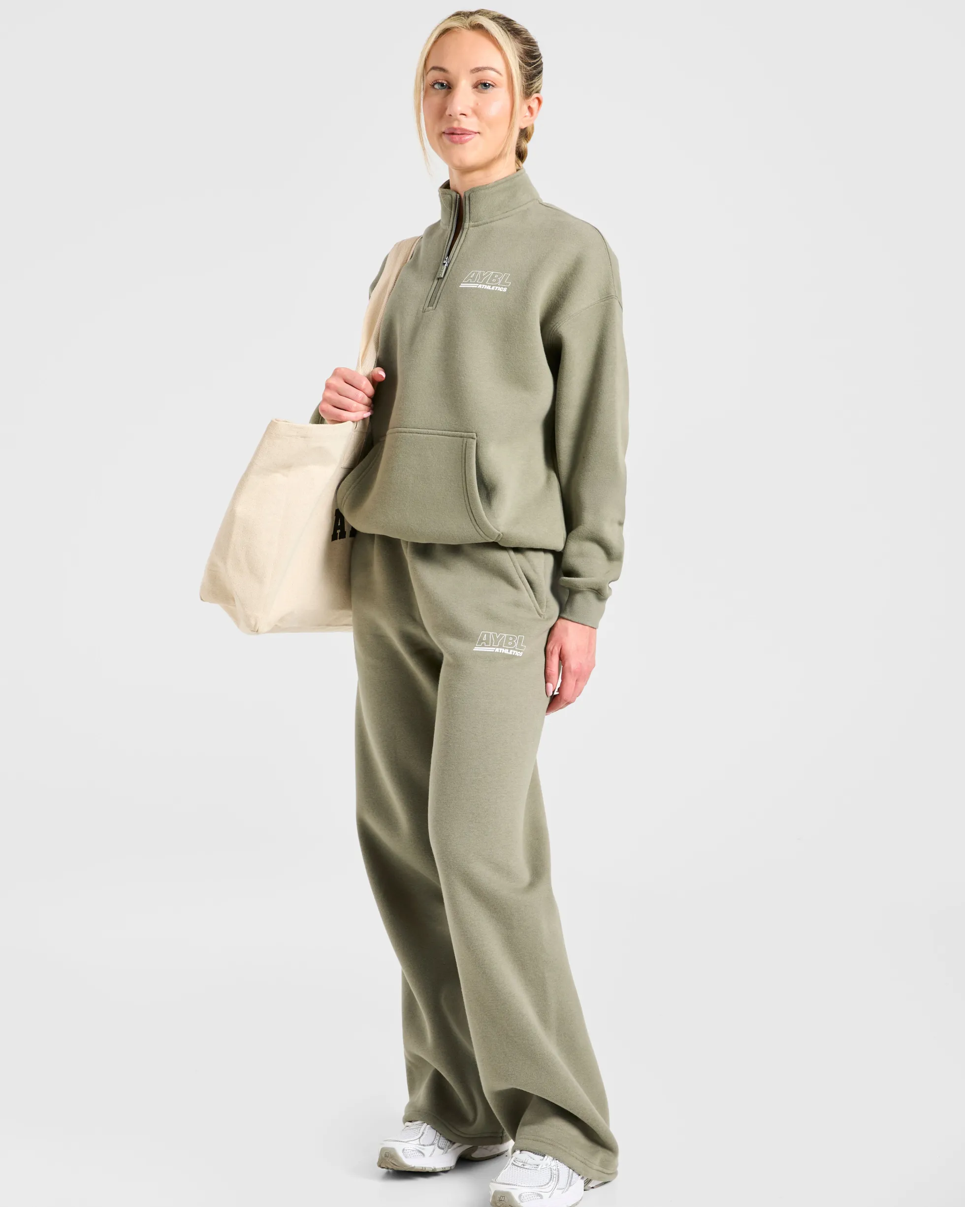 Athletics Track Oversized 1/4 Zip Pullover