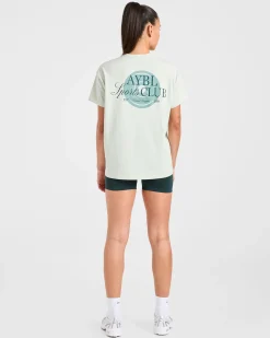 AYBL Sports Club Script Oversized T Shirt