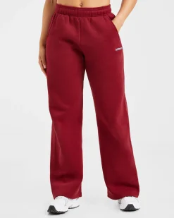 AYBL Sports Outline Oversized Straight Leg Joggers