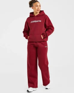 AYBL Sports Outline Oversized Straight Leg Joggers