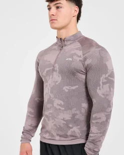 Camo Seamless 1/4 Zip Pullover