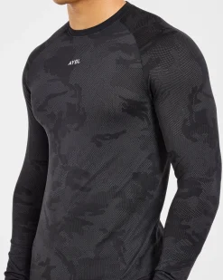 Camo Seamless Long Sleeve T Shirt