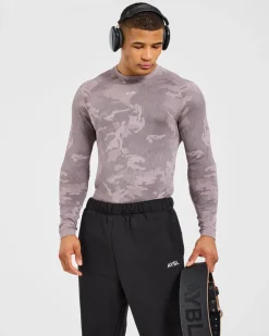 Camo Seamless Long Sleeve T Shirt