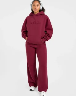 Classic Plush Oversized Straight Leg Joggers