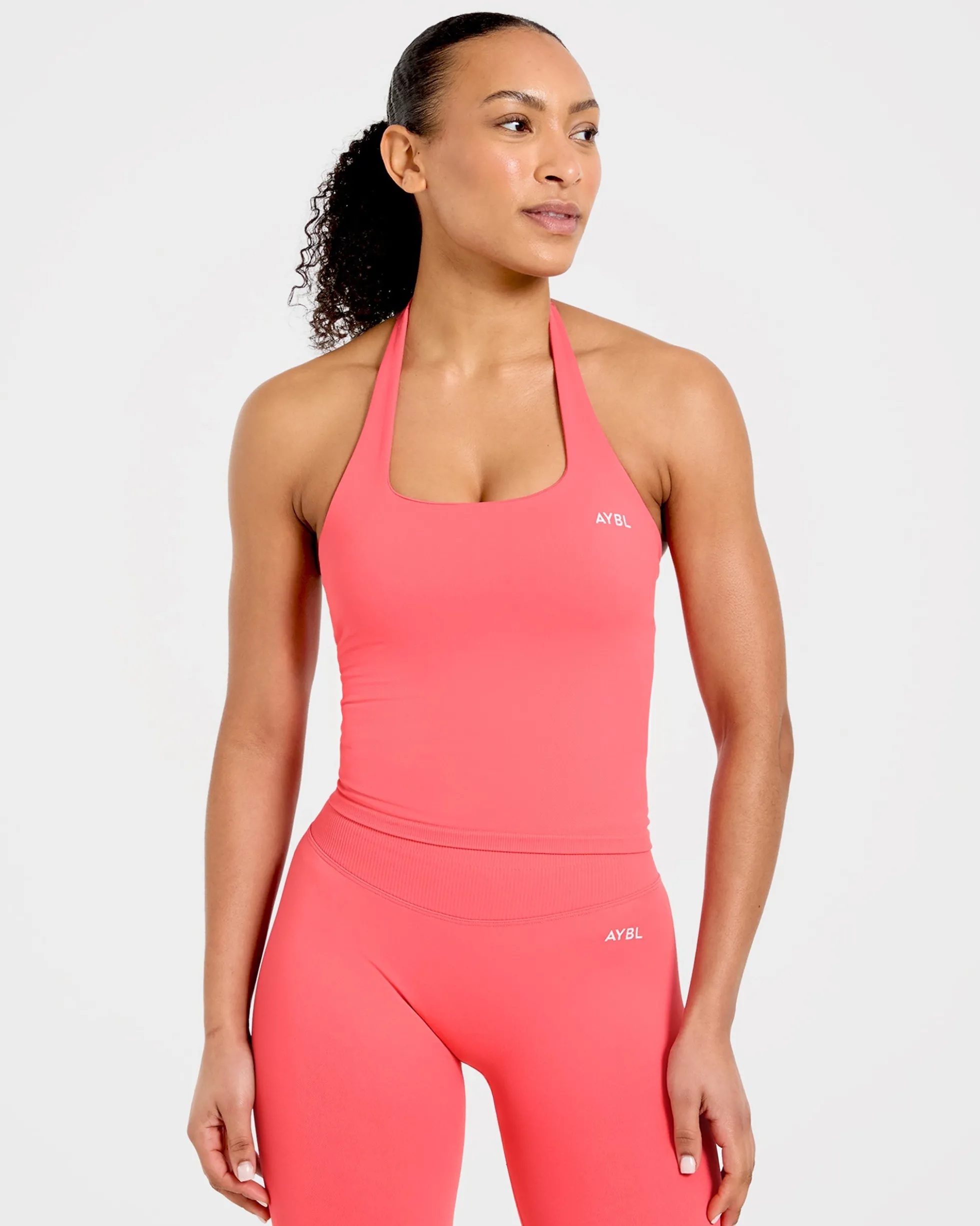 Enhance Seamless Halterneck Top