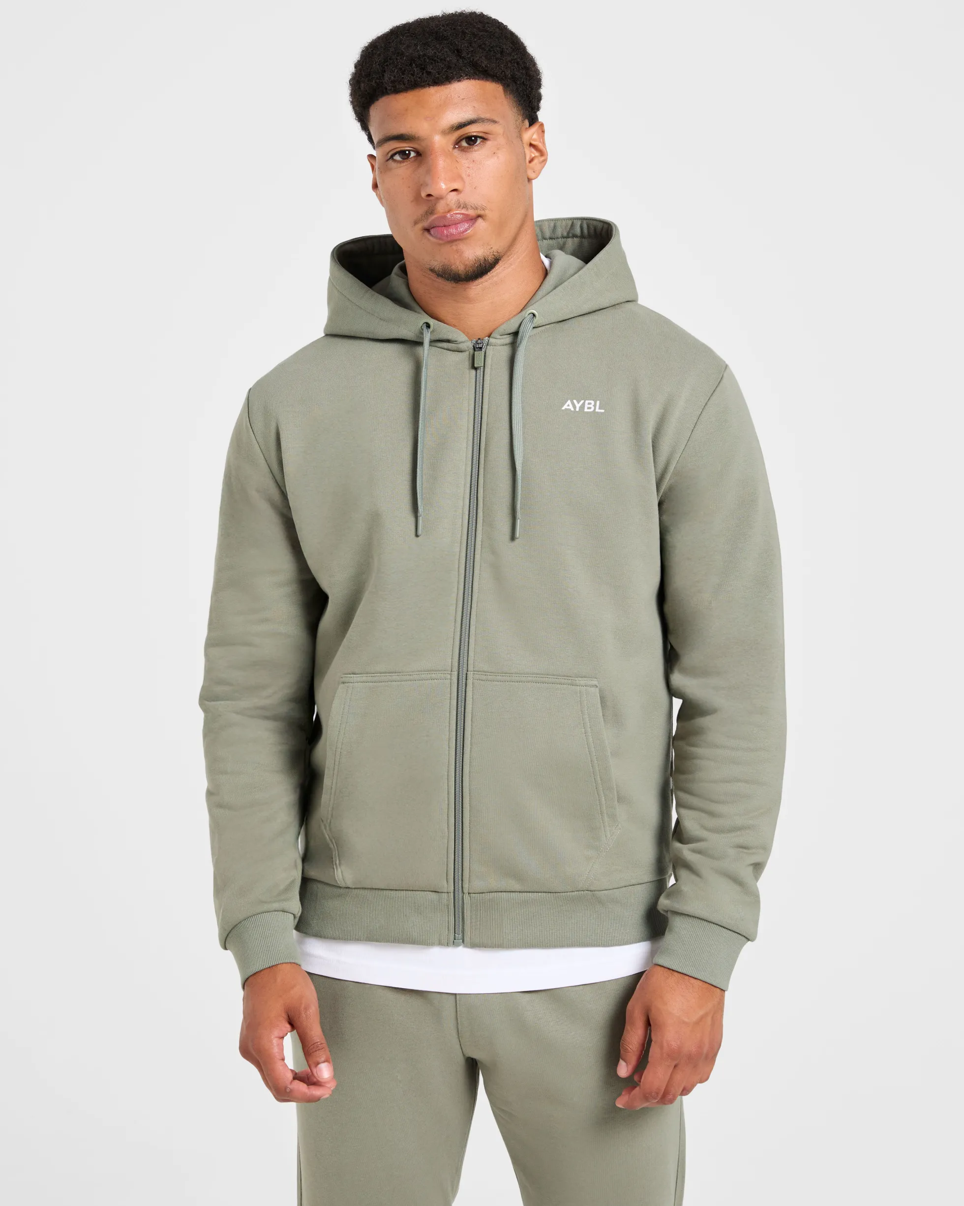 Essential Lightweight Zip Up Hoodie
