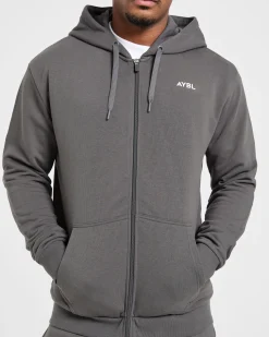 Essential Lightweight Zip Up Hoodie