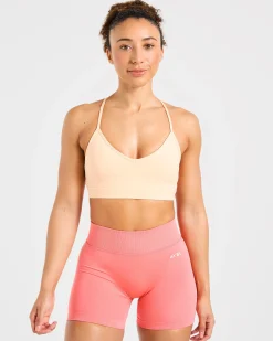Essential V Neck Strappy Sports Bra