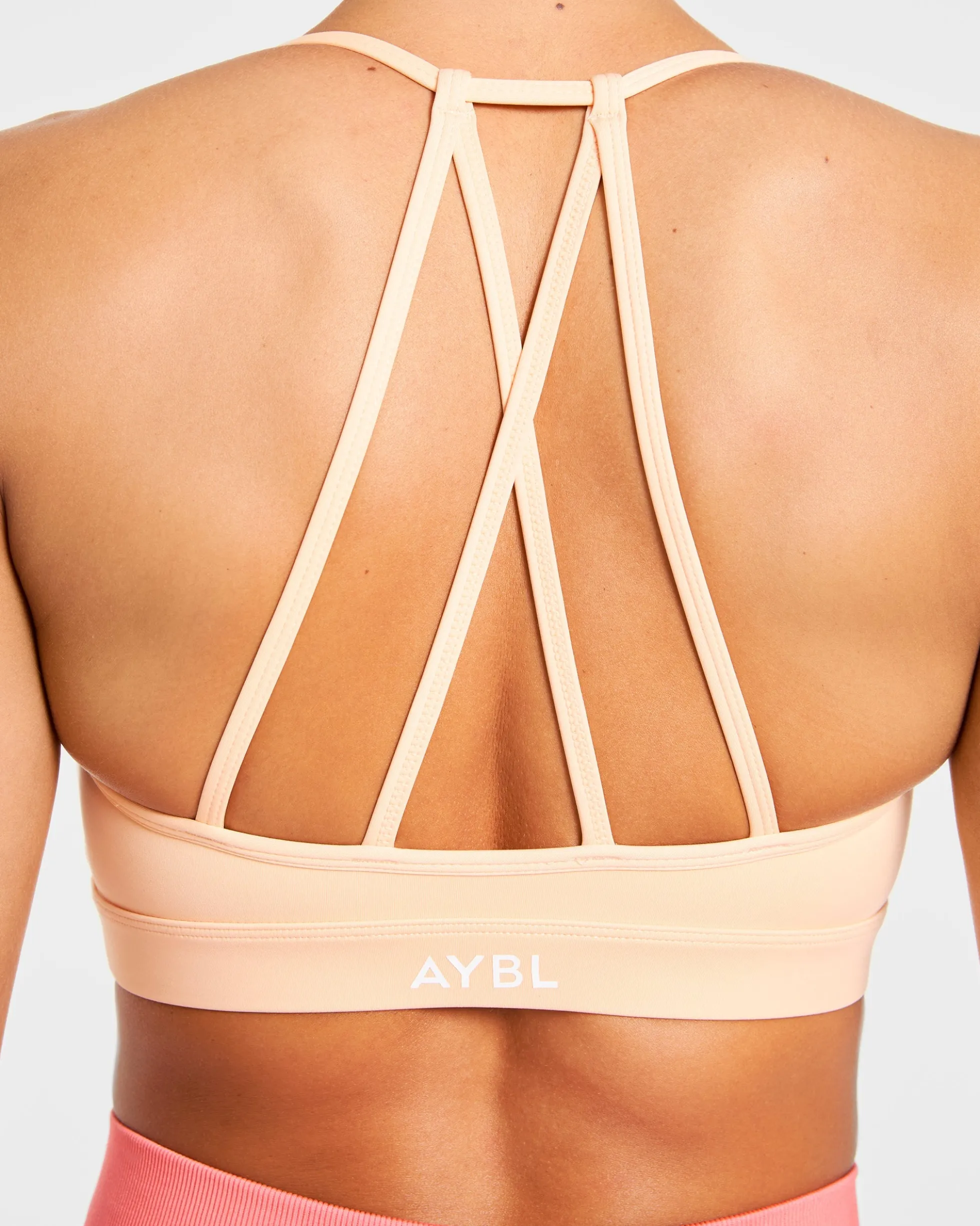 Essential V Neck Strappy Sports Bra