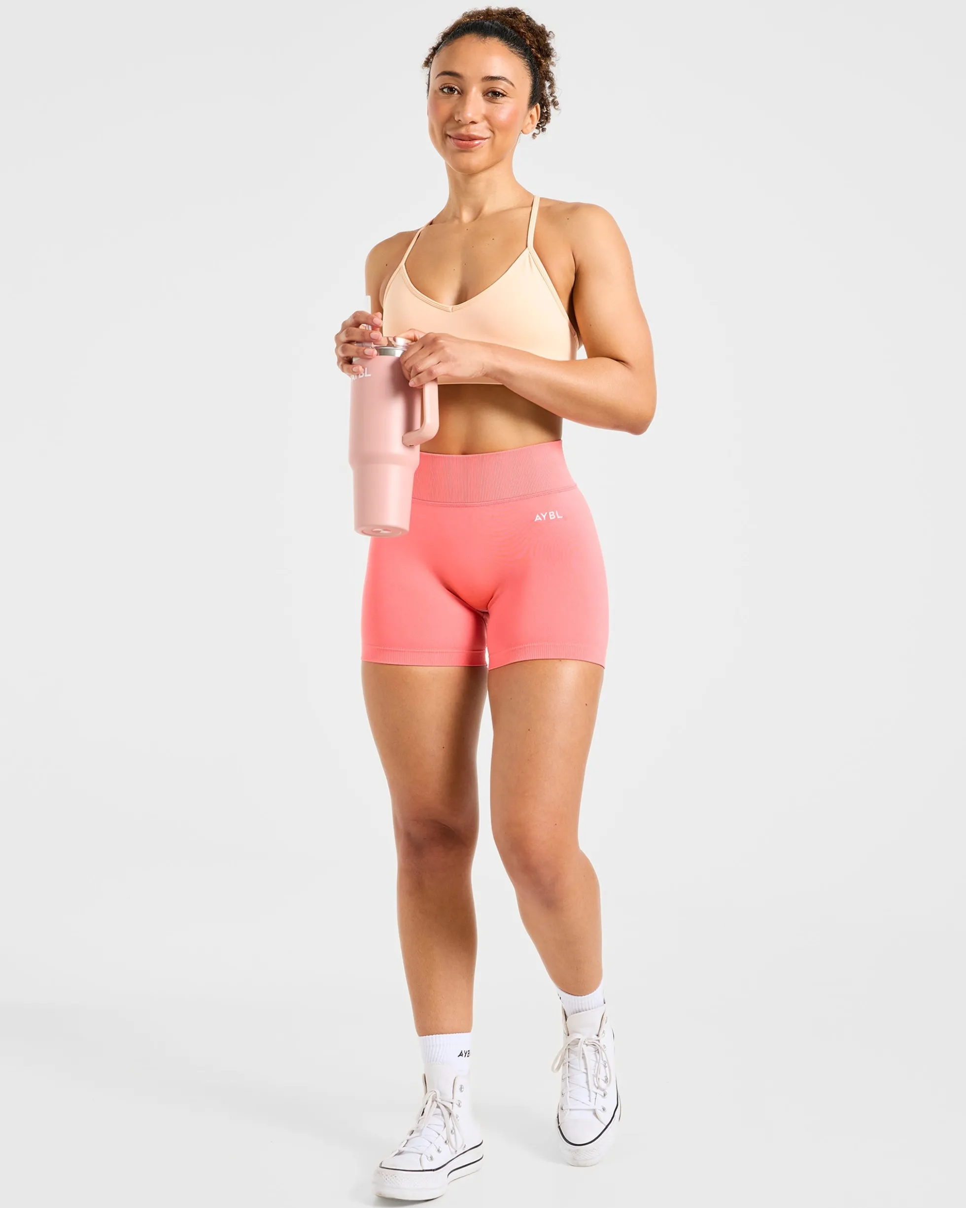 Essential V Neck Strappy Sports Bra