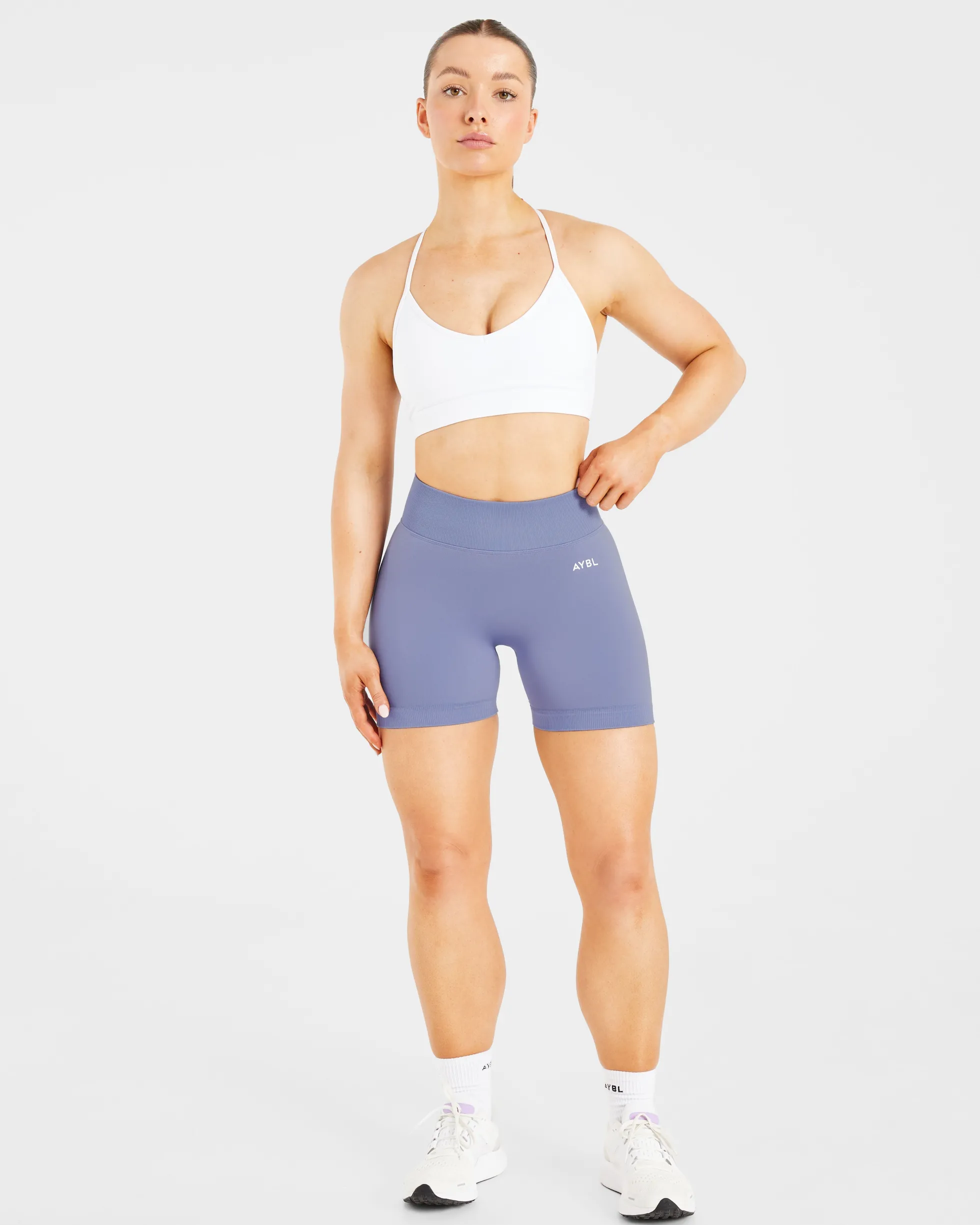 Essential V Neck Strappy Sports Bra