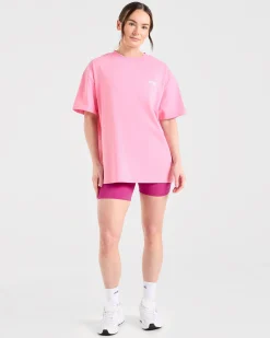 Focused Wavy Oversized T Shirt