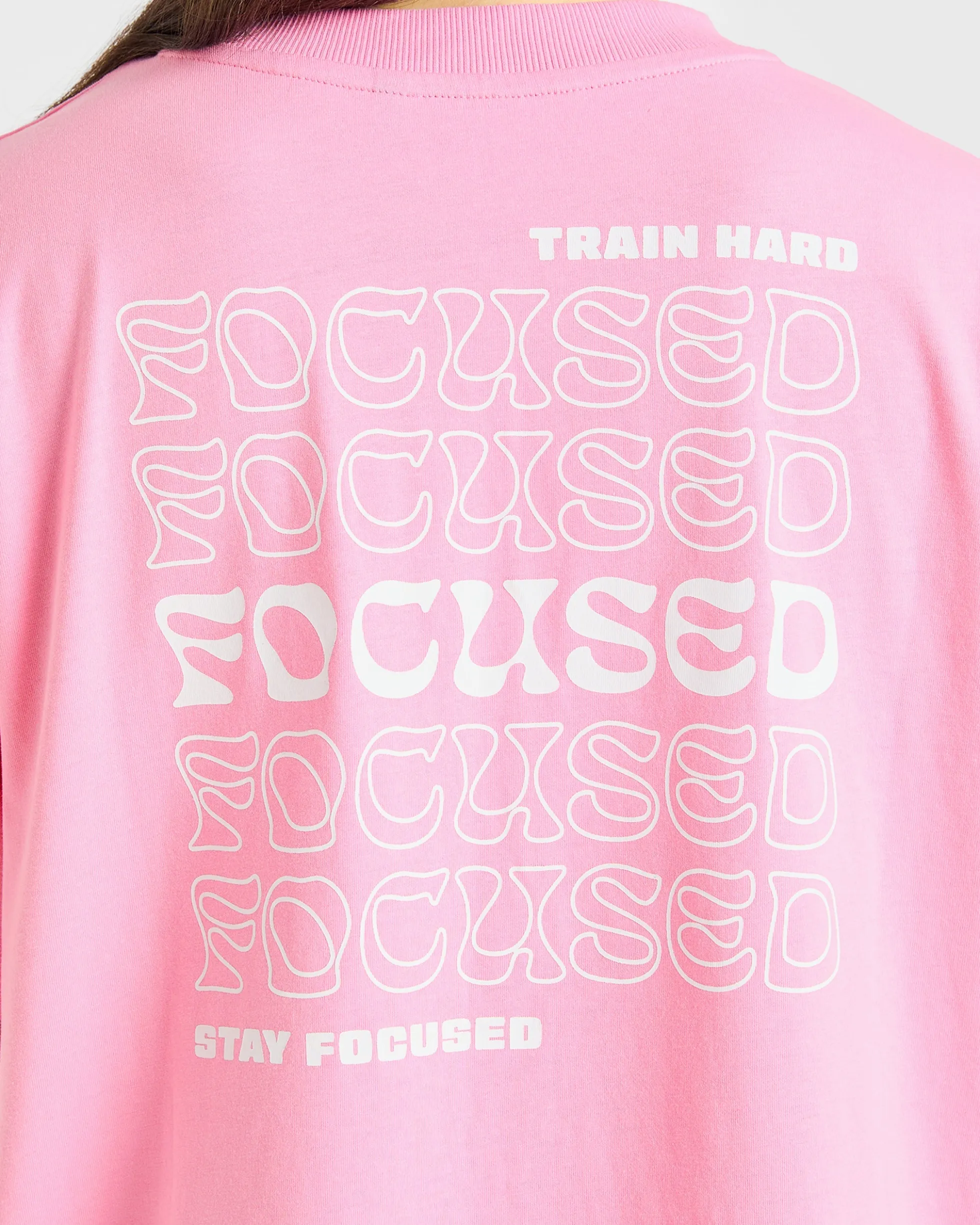 Focused Wavy Oversized T Shirt