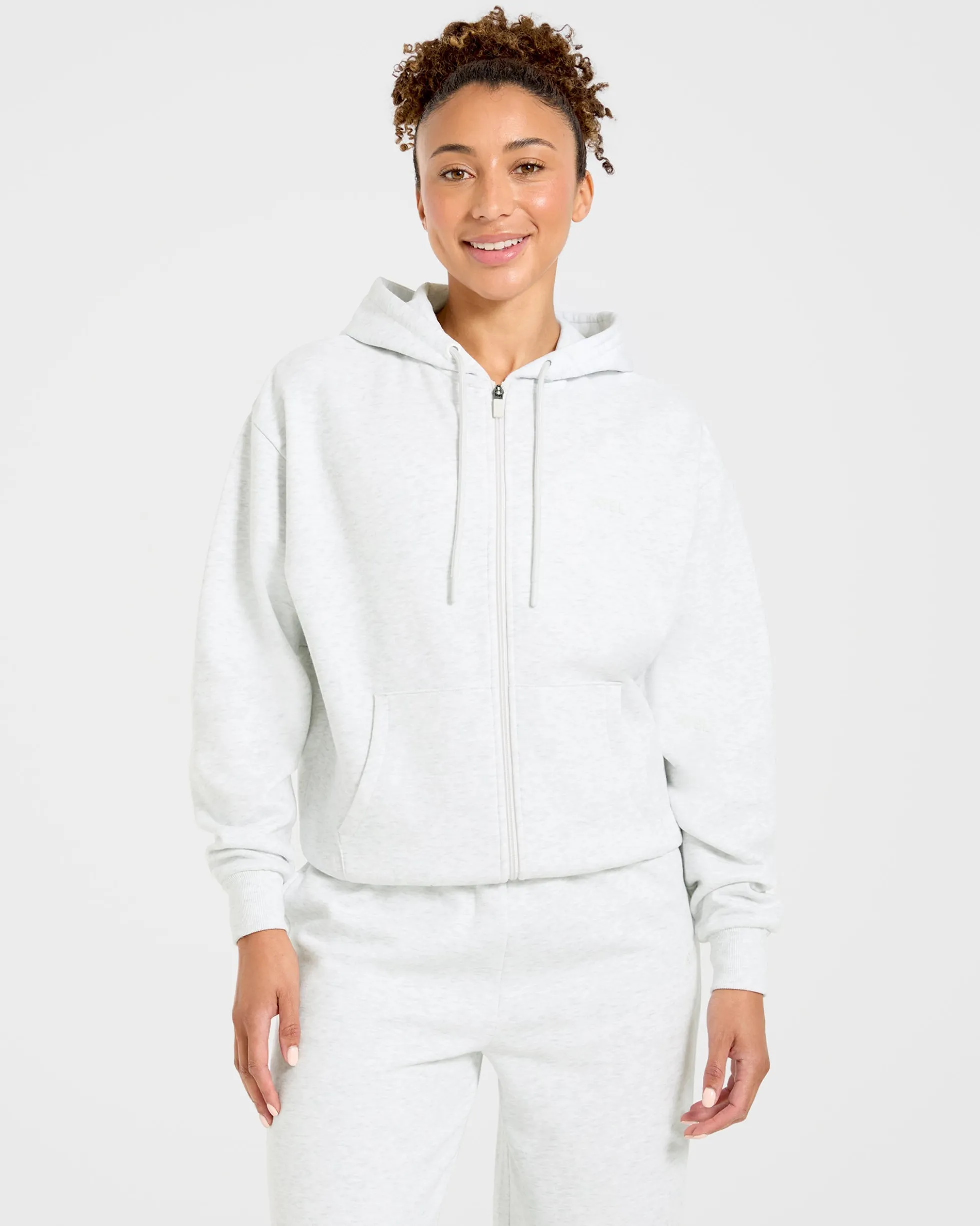 Lifestyle Oversized Zip Up Hoodie