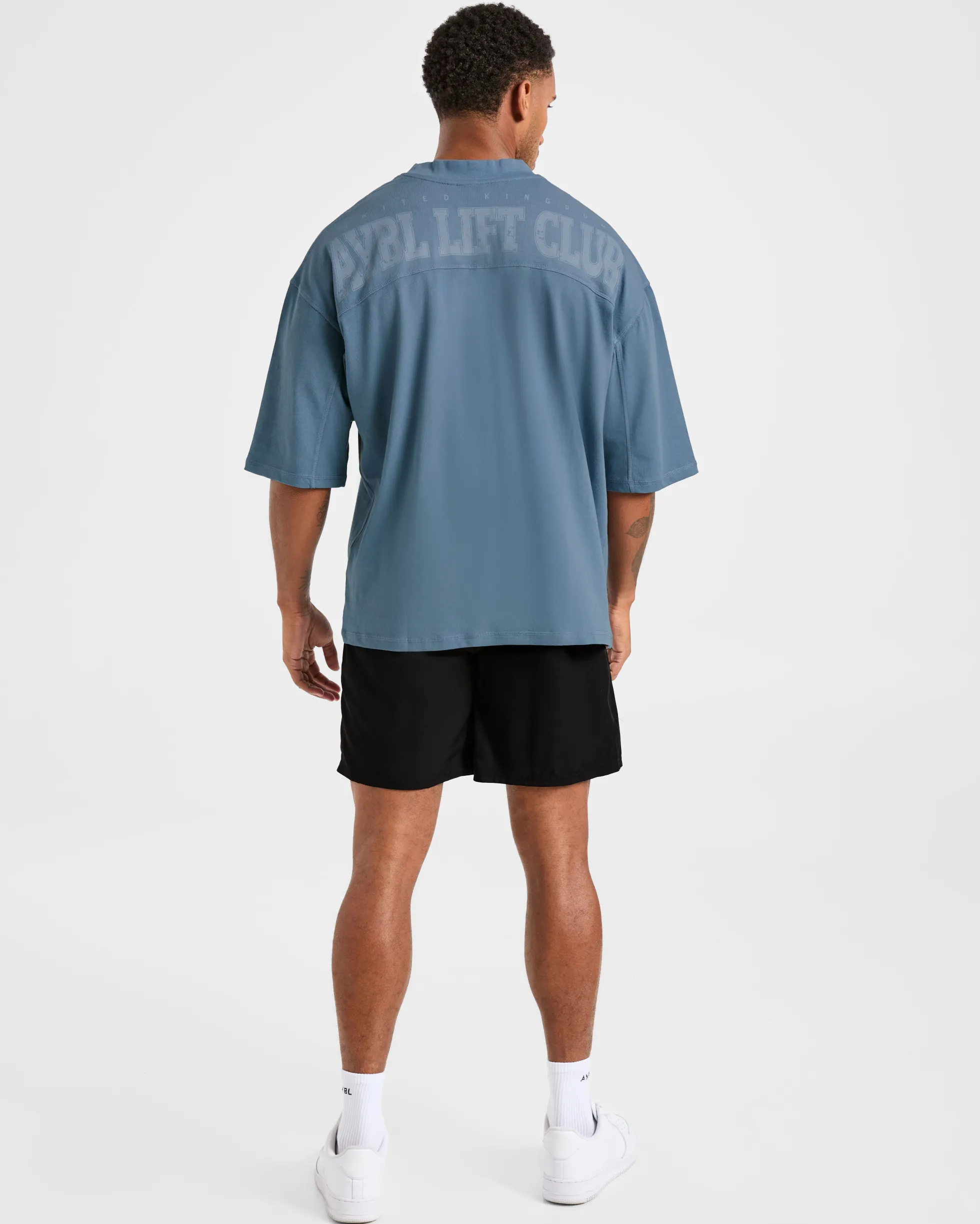 Lift Club Distressed Oversized T Shirt