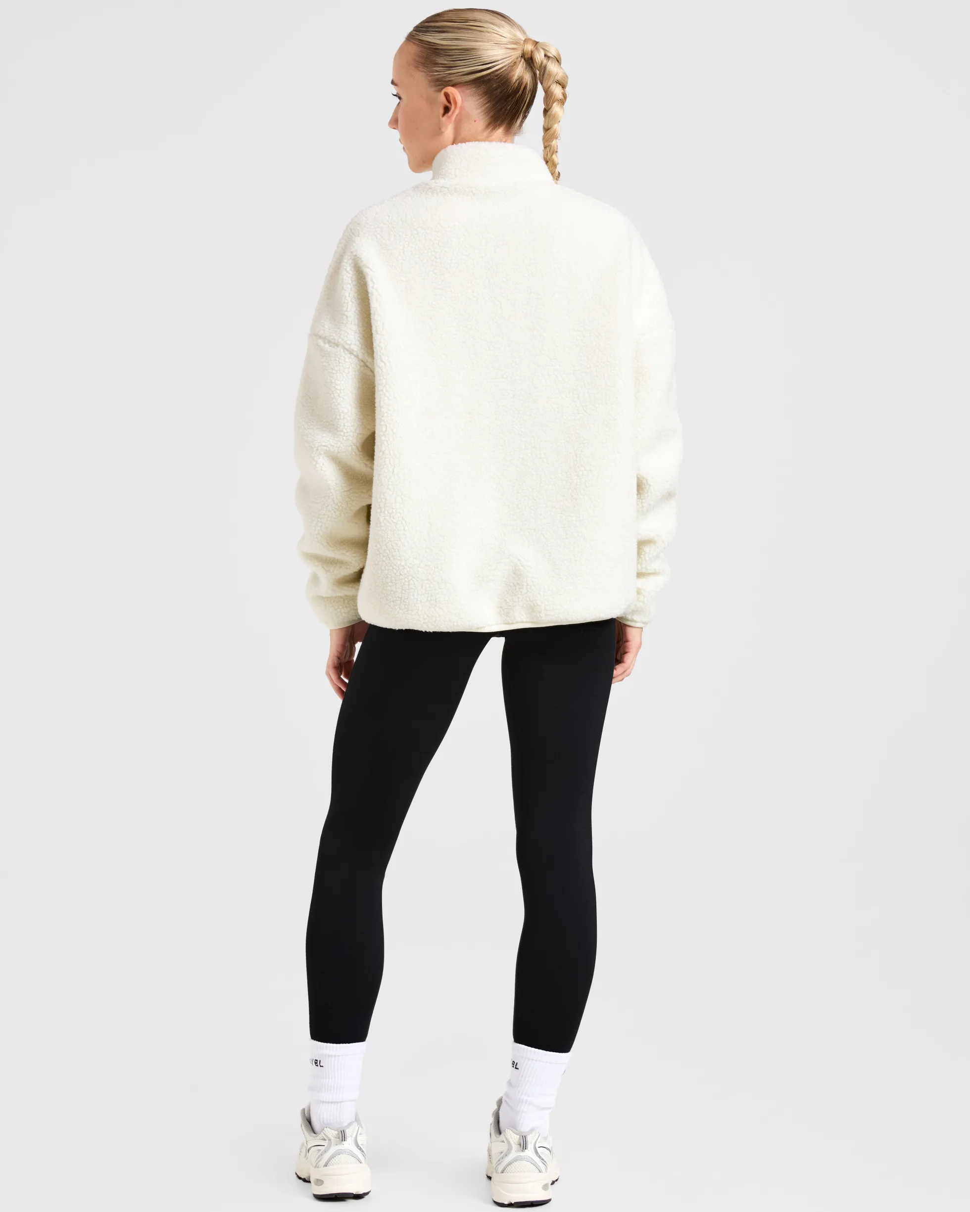 Oversized Zip Up Fleece Jacket