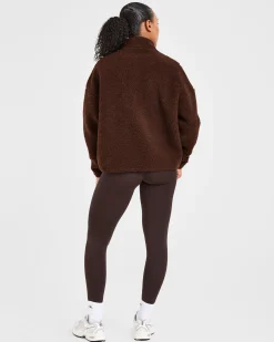 Oversized Zip Up Fleece Jacket