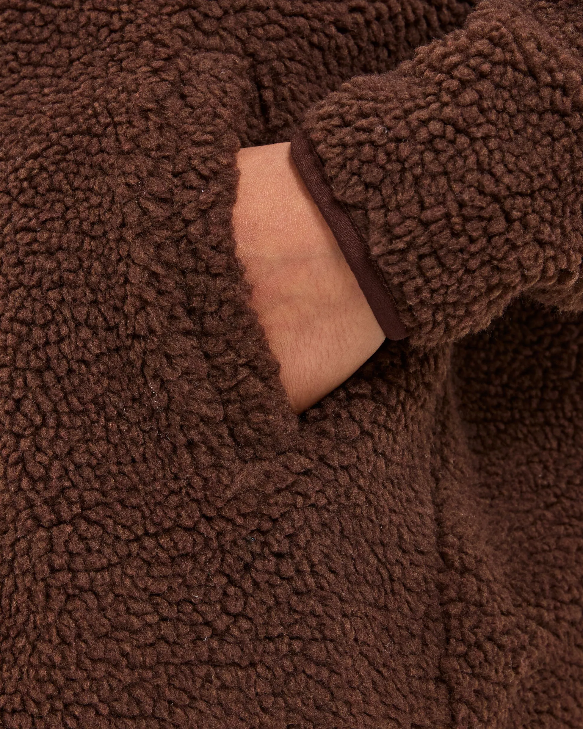 Oversized Zip Up Fleece Jacket