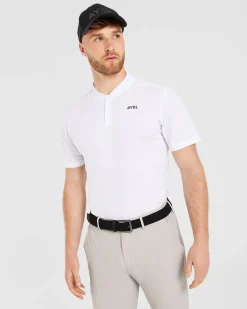 Performance Collarless Polo Shirt
