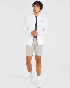 Performance Collarless Polo Shirt
