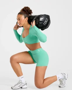Physique Long Sleeve Crop Top