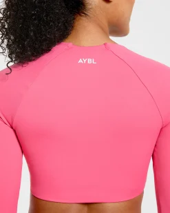 Physique Long Sleeve Crop Top
