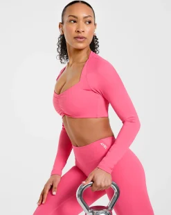 Physique Long Sleeve Crop Top