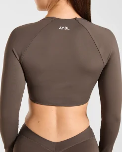 Physique Long Sleeve Crop Top