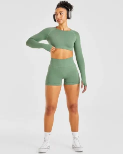 Power Seamless Long Sleeve Crop Top