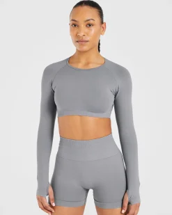 Power Seamless Long Sleeve Crop Top