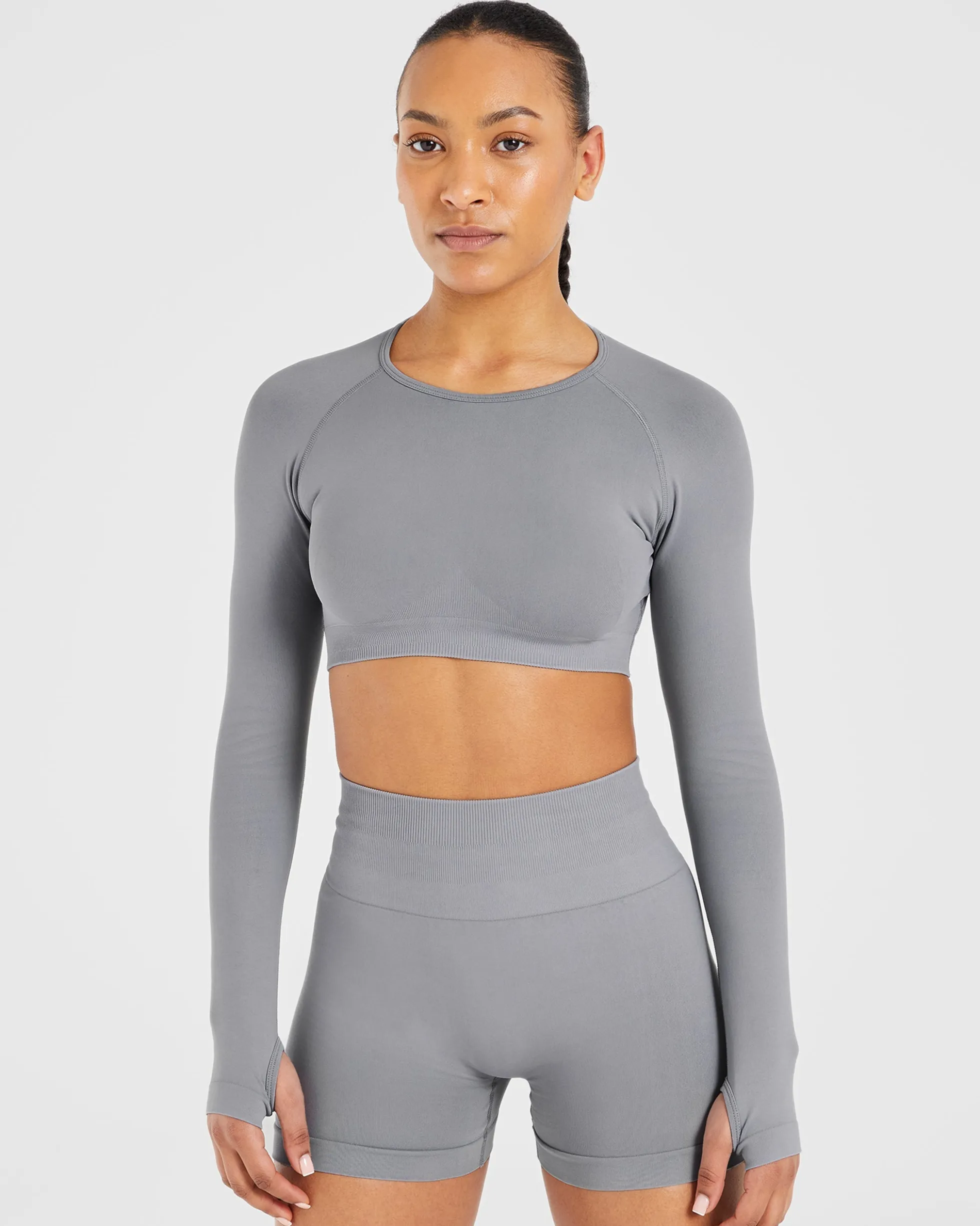 Power Seamless Long Sleeve Crop Top