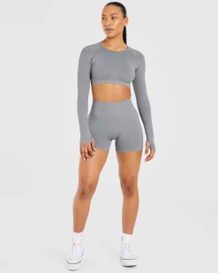Power Seamless Long Sleeve Crop Top