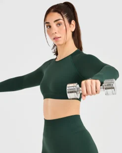 Power Seamless Long Sleeve Crop Top