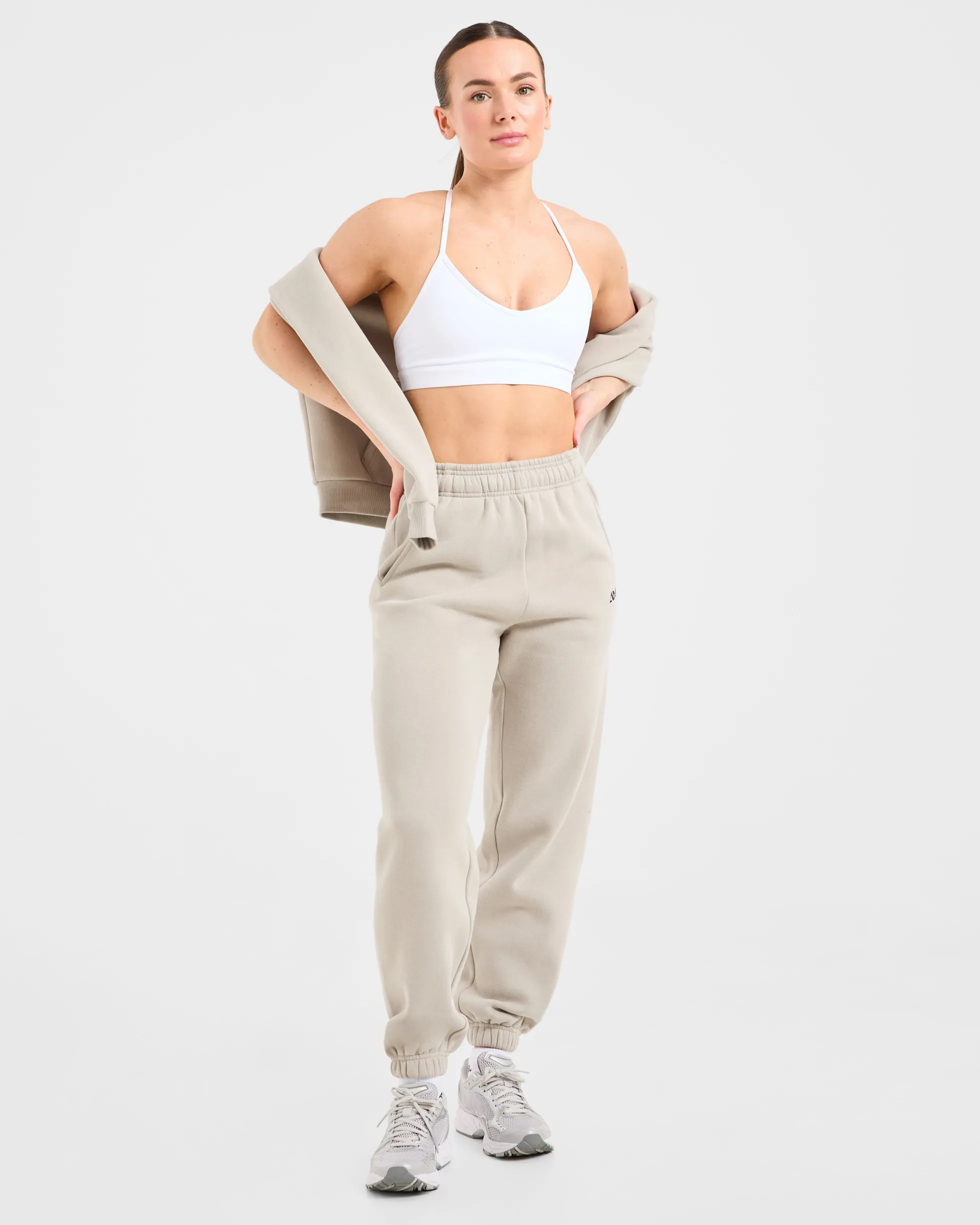 Retro Embroidered Oversized Joggers