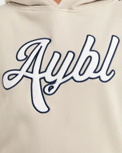 Script Embroidered Oversized Hoodie