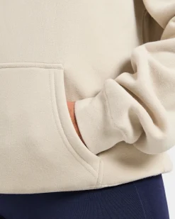 Script Embroidered Oversized Hoodie