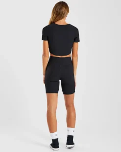 Sculpt Ribbed Crop Top