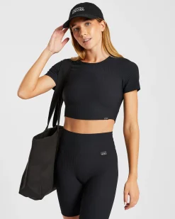 Sculpt Ribbed Crop Top